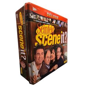 Seinfeld Scene It The DVD Game‎ 2008 Deluxe Edition Trivia Board Game Tin Box